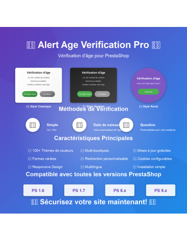  Modules Prestashop, module, verification, prestashop, user