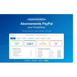 Abonnements PayPal pour PrestaShop — Paiements Récurrents & Gestion Complète