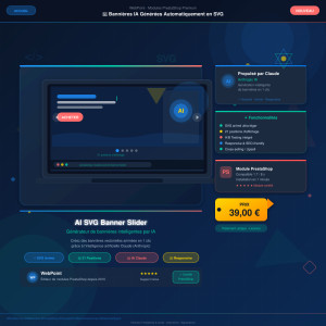 AI SVG Banner Slider — Generateur de bannieres intelligentes par IA (Claude)