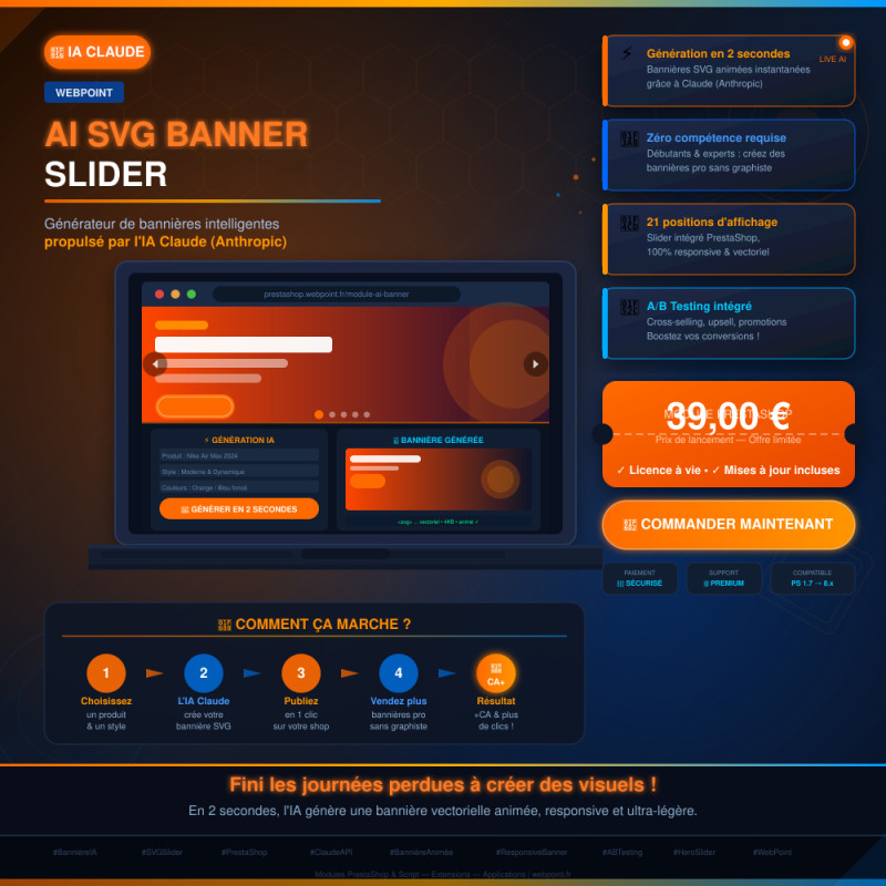 Random Banner Generator AI banner generator for PrestaShop - Create Stunning Banners