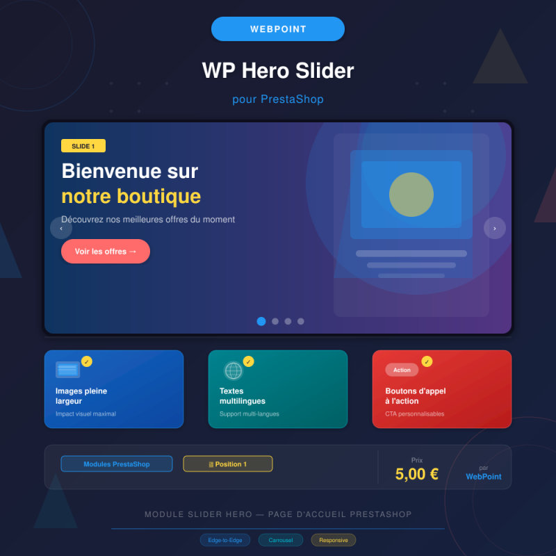 WP Hero Slider pour PrestaShop — WebPoint