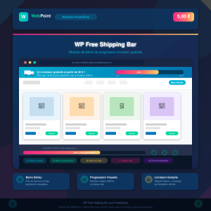 WP Free Shipping Bar pour PrestaShop — WebPoint