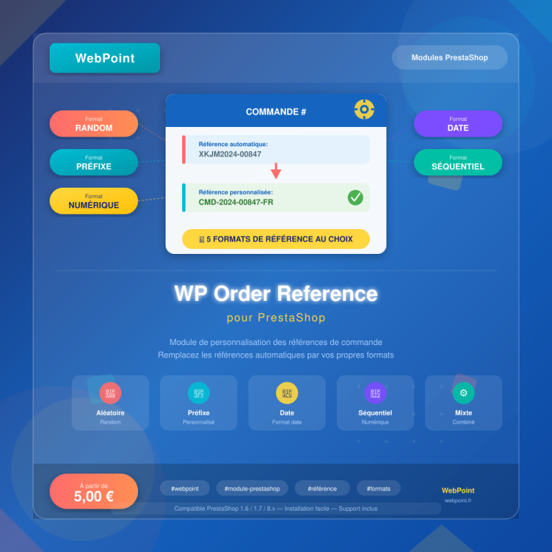 WP Order Reference for PrestaShop — WebPoint
