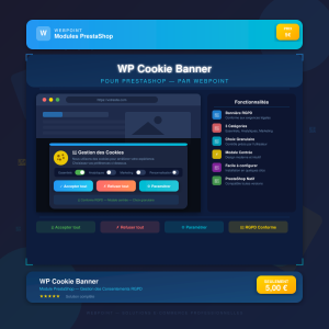 WP Cookie Banner pour PrestaShop — WebPoint