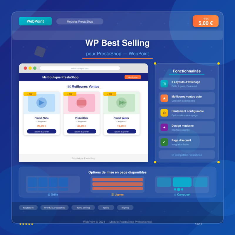 WP Best Selling for PrestaShop — WebPoint