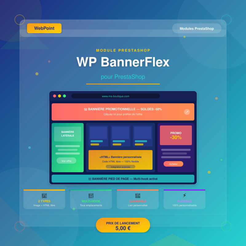 WP BannerFlex pour PrestaShop — WebPoint