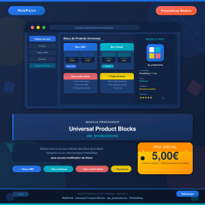 Universal Product Blocks (wp_productscms) pour PrestaShop — WebPoint