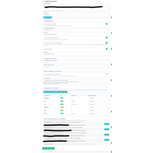 allgemeine Einstellungen, Benutzeroberfläche, API-Optionen