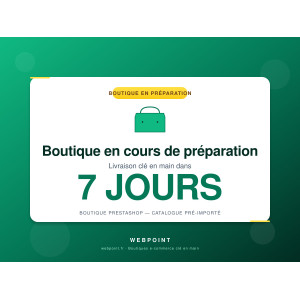 Boutique PrestaShop ecoprodukty clé en main — livrée sous 7 jours