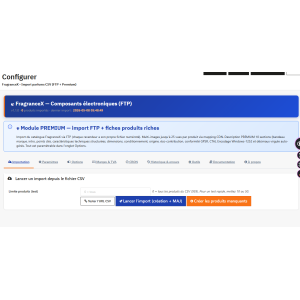 user interface, configuration, import, data, software