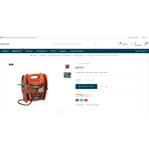 compressor de ar, sem óleo, laranja, portátil, 1.5 hp