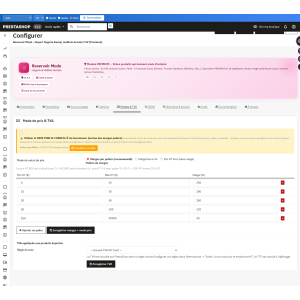 interfaz de configuración, software, comercio electrónico, herramientas de gestión