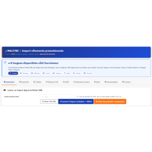 herramienta de importación XML, interfaz de usuario, informática, promocional