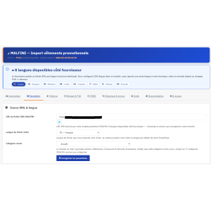 interfaz de usuario, configuración, importación, XML, multilingüe