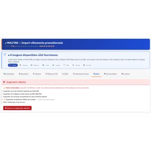 interfaz de usuario, herramienta de gestión, comercio electrónico, productos, idiomas