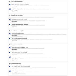 vizuální bloky, produkt, PDF dokumenty, technická data, kompatibilita