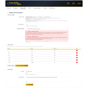 interface utilisateur, paramètres SEO, optimisation, module PrestaShop, dropshipping