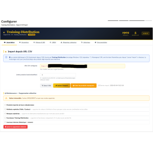 interface utilisateur, e-commerce, importation de données