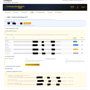 uživatelské rozhraní, konfigurace, import dat, web