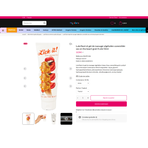 gel de masaje comestible sabor tropical 50ml