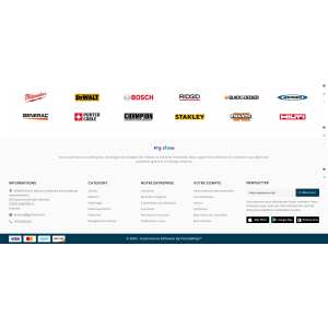 logos de marques d'outillage, divers, couleurs variées