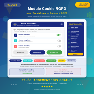 WP Cookie Banner for PrestaShop — WebPoint