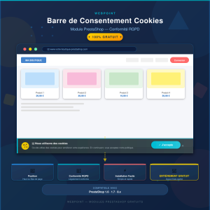 WP Cookie Bar per PrestaShop — WebPoint