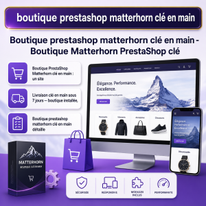 obchod prestashop matterhorn na klic - visuel principal du produit - avec texte integre - Boutiques PrestaShop clé en main - Obc