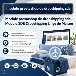 Home linen dropshipping module - visuel principal du produit - avec texte integre - Modules PrestaShop de Dropshipping - Home li