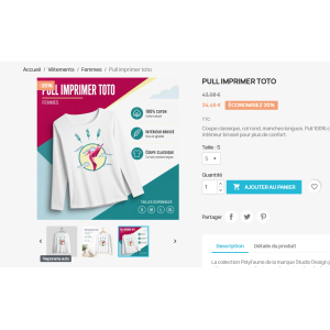 white sweatshirt, cotton, long sleeves, colorful design