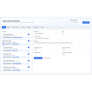 Kontaktmodul-Schnittstelle, Formular, anpassbare Optionen, modernes Design