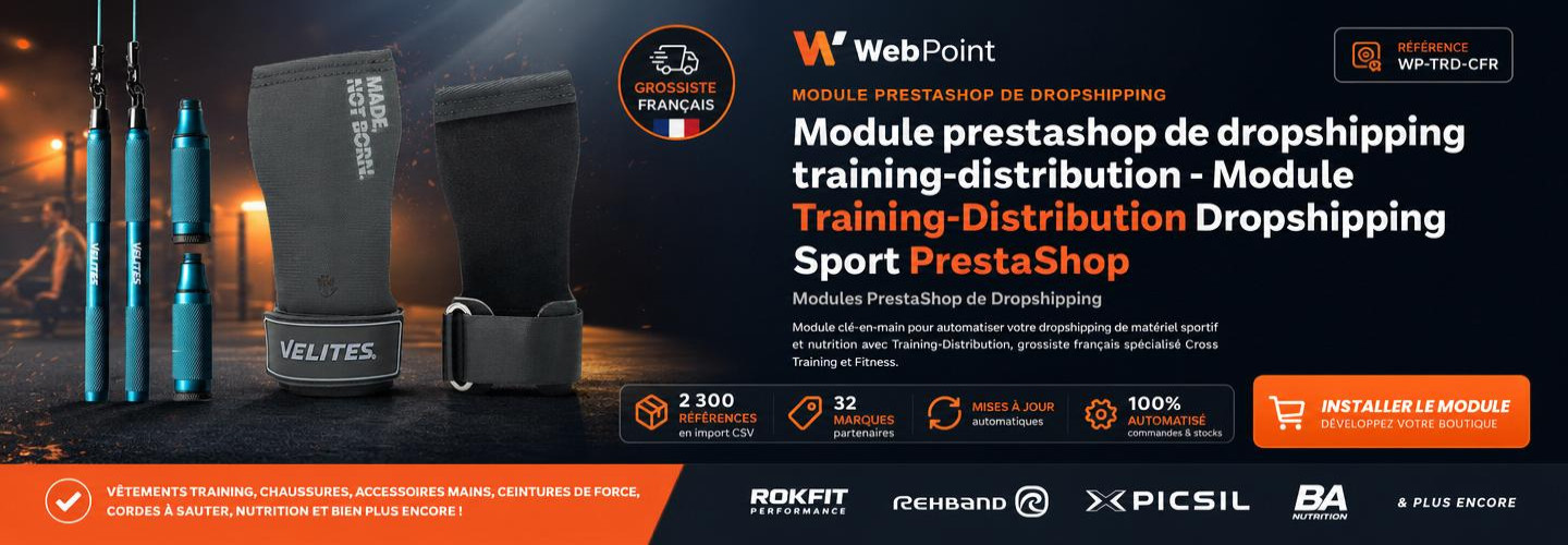 Module prestashop de dropshipping training-distribution - Module Training-Distribution Dropshipping Sport PrestaShop